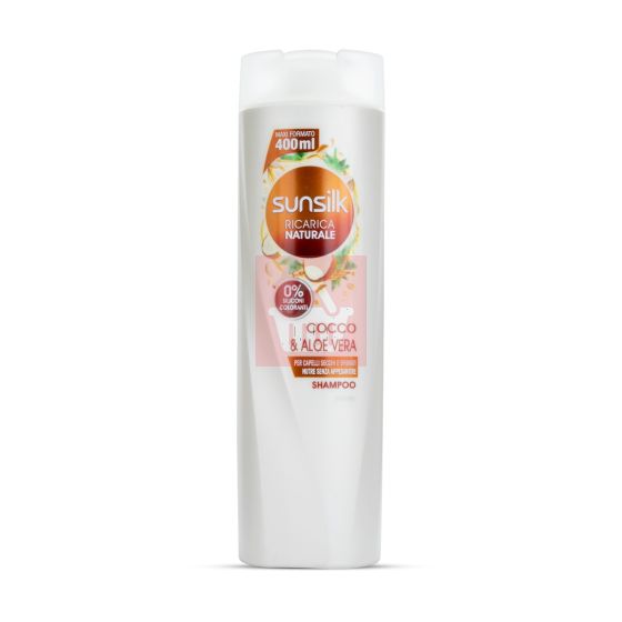 Sunsilk Ricarica Naturale Cocco & Aloe Vera Shampoo 400ml